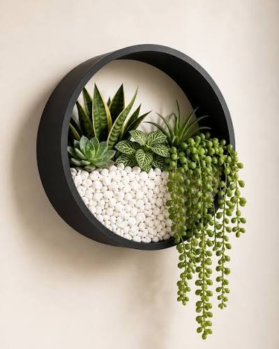 Bold Artistic Metal Wall Planter